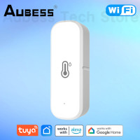 Комнатный датчик температуры и влажности AUBESS с Wi-Fi для Tuya Smart Life, Alexa, Google Home