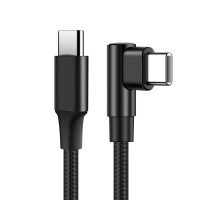 Кабель с разъемами USB Type-C и USB C, 60 Вт, угол 90 градусов