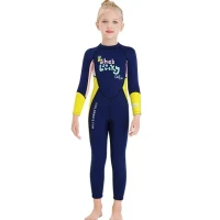 Гидрокостюм для девочек, неопреновый купальник с длинными рукавами, одежда для серфинга медузы, купальник для холодной воды