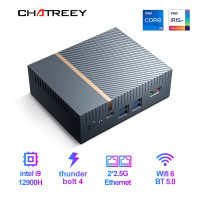 Мини-ПК Chatreey IT12, 12th Intel Core i7 1270P i9 12900H, игровой настольный компьютер 4*4K @ 60 Гц, двойной 2,5G Ethernet PCIe 4,0 Wi-Fi 6