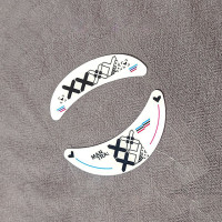 Стеклянные коврики для мыши, скользящие ножки, наклейка на ножки мыши для VGN Dragonfly F1, Беспроводная игровая мышь с закругленными изогнутыми краями