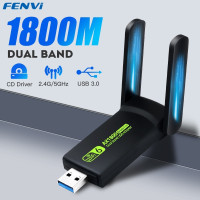 1800 Мбит/с Wi-Fi 6 USB 3,0 адаптер 802.11AX двухдиапазонный 2,4G/5 ГГц Беспроводной Wi-Fi донгл сетевая карта RTL8832AU поддержка Win 10/11 PC