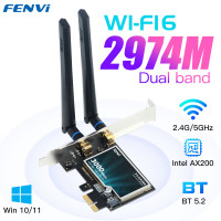 Wi-Fi 6 Intel AX200 3000Mbps беспроводной PCIe адаптер настольный двухдиапазонный 2,4G/5Ghz для Bluetooth 5,2 AX200NGW 802.11AX MU-MIMO Win10