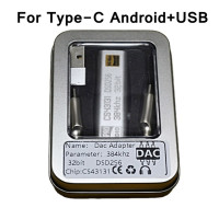 ЦАП-усилитель для наушников CS43131 DSD256 USB Type C с аудиоинтерфейсом 3,5 мм для iPhone, ПК, Hi-Fi-адаптер, чип-усилитель