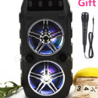 Динамик беспроводной Bluetooth, с микрофоном и поддержкой FM, SD-карт