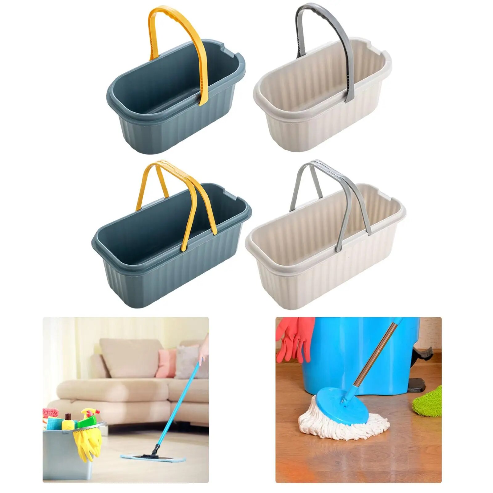 Water Bucket Washing Bucket Durable Water Pail Multifunctional Mop Bucket with