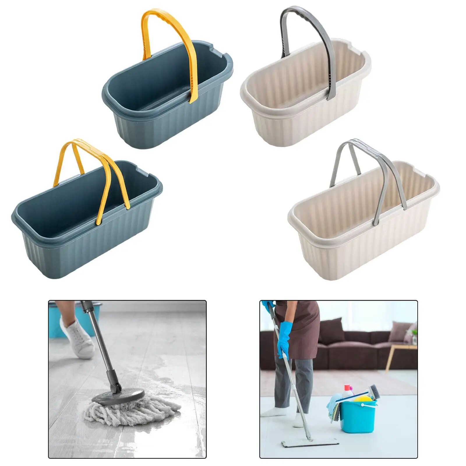 Water Bucket Washing Bucket Durable Water Pail Multifunctional Mop Bucket with