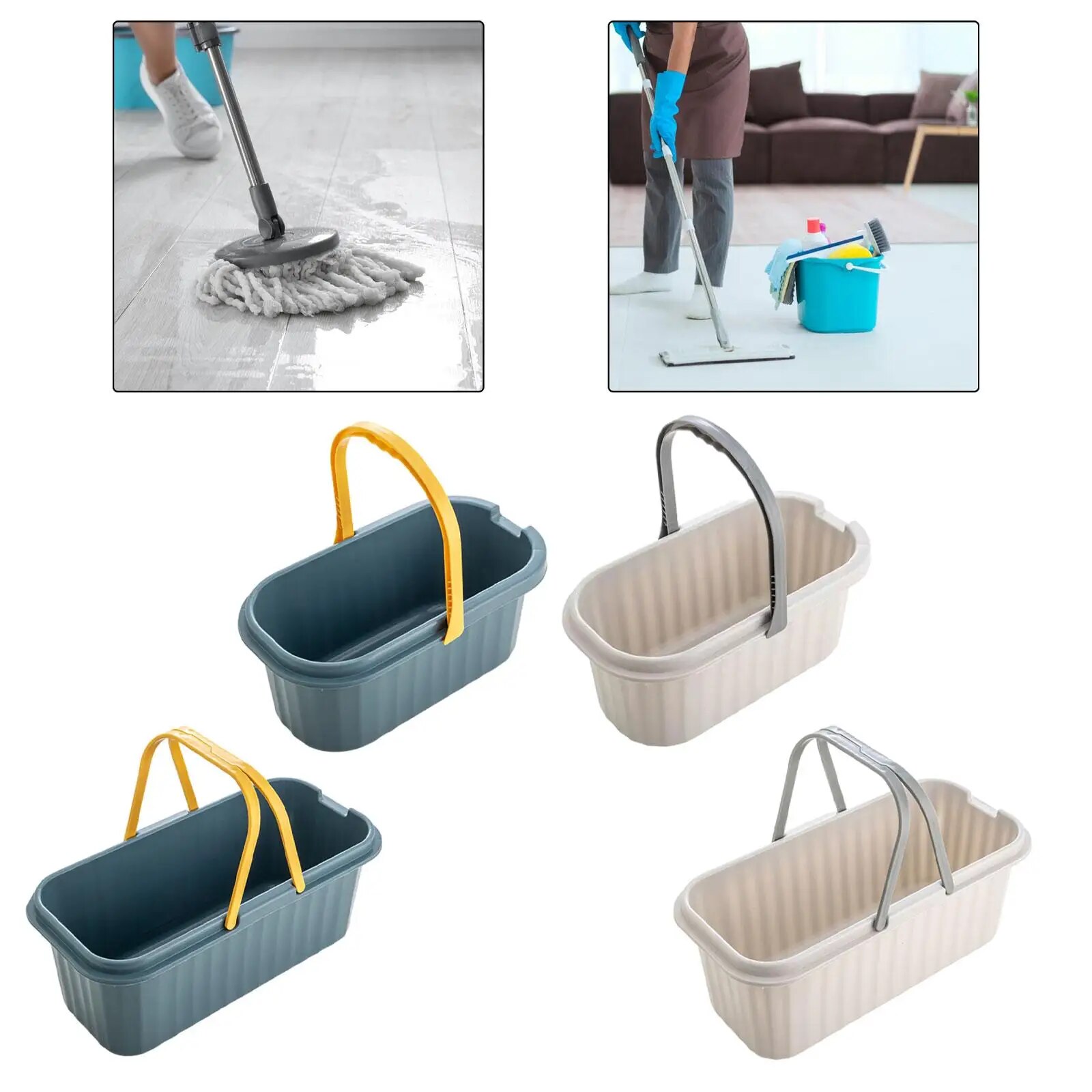 Water Bucket Washing Bucket Durable Water Pail Multifunctional Mop Bucket with