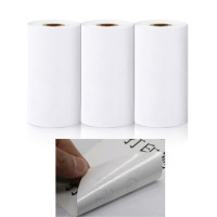 57*25 мм белая цветная наклейка, этикетки, рулоны термобумаги для фотопринтера и чеков, бумажные рулоны для мини-принтеров