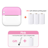 Карманный мини-принтер, портативный термопринтер, беспроводная печать без чернил, самоклеящаяся печать этикеток для Andrio IOS