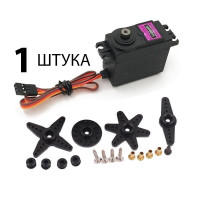 Сервопривод MG996R Servo - металлическая шестерня, крутящий момент 11кг см 4.8-6 В - 1 штука в наборе