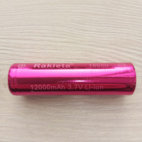 Аккумуляторная батарея li-ion RAKIETA 18650,12000mAh 3.7V, высота 65 мм,цв красный