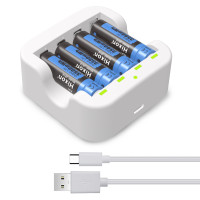 
    HIXON Аккумуляторная батарейка AA, 1,5 В, 2300 мАч
  