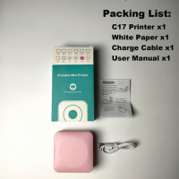 Мини-принтер с беспроводным Bluetooth портативным термопринтером