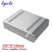 Алюминиевый корпус усилителя мощности 320*70*248 мм