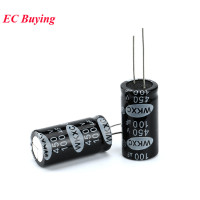 Aluminum Electrolytic Capacitor 450V / 100 UF 450V/100UF Electrolytic Capacitor Size 18*35 mm plug-in 450V 100UF