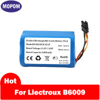 Оригинальный литий-ионный аккумулятор MOPOM 3400 мАч/2800 мАч для робота-пылесоса Liectroux B6009, литий-ионный аккумулятор 18650 14,4 В