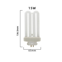 Флуоресцентная лампа с четырьмя иглами, 15 Вт, 27 Вт, 6500 В переменного тока