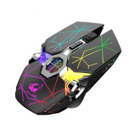 Беспроводная оптическая игровая мышь RYRA Free Wolf X13, 2,4 ГГц, USB, 1600DPI, 7 цветов светодиодный светодиодная подсветка, перезаряжаемая Бесшумная мышь для ПК и ноутбука