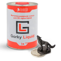 Фотополимерная смола Gorky Liquid Reactive Чёрный (1000 гр)