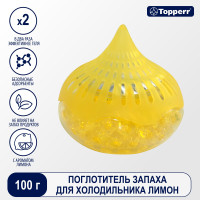 Поглотитель запаха для холодильника Topperr "Лимон", гелевый (3108)