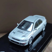 Литой в масштабе 1/64 Subaru Impreza Wrx (GC8) 1992, Классическая модель автомобиля, коллекция мини-двигателя, дисплей