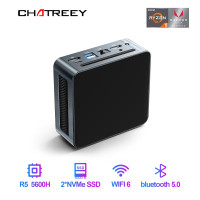 Мини-ПК Chatreey AN2 PRO Ryzen 5 5600H 6-ядерный игровой настольный компьютер NVME SSD WIFI6 HDMI DP Windows 11 Pro