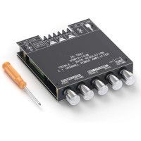 Аудиоустройство, Bluetooth 5,0, Плата усилителя стерео аудиоресивера, 2,1 каналов, мини-сабвуфер 50 Вт x 2 + 100 Вт