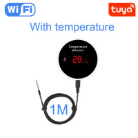 Умный Термометр-Гигрометр Tuya с Wi-Fi, с внешней температурой, USB зарядкой или перезаряжаемой батареей