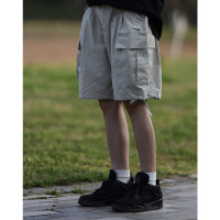Nobodyknows 夏季日系口袋多色基礎百搭休閒男女潮短褲工裝五分褲