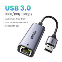 Адаптер UGREEN USB 3,0 Ethernet, USB 2,0 Сетевая карта к RJ45 Lan для ПК Windows 10 Xiaomi Mi Box 3/S Nintendo Switch Ethernet USB