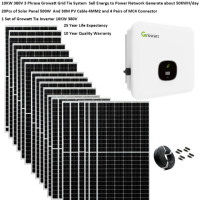 Солнечная система для дома Полный комплект 10000 Вт 10000 Вт 380 В 3 фраза солнечная панель 500 Вт на сетчатой системе домашний инвертор гроватт 10 кВт ферма