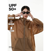 ICH MODE美式輕薄戶外連帽防曬衣機能風抗UV休閒百搭夏外套女