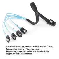 Кабель SAS SATA Mini-SAS SFF-8087 к 4 SATA кабель Mini SAS 4i SFF8087 36P к 4 SATA 7P кабель 12 Гбит/с 50 см данные жесткого диска