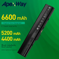 ApexWay 6-ячеечный Аккумулятор для ноутбука Asus A52F A52J K52D K52DR K52F K52J K52JC K52JE K52N X52J A32-K52 70-NXM1B2200Z