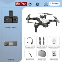 Квадрокоптер S2S Drone 8K 5G GPS Professional HD для аэрофотосъемки с двойной камерой и всенаправленными препятствиями без щеток