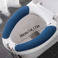 Новинка Универсальный чехол на сиденье унитаза наклейка на сиденье унитаза моющаяся Крышка для ванной теплый чехол на сиденье однотонная подушка
