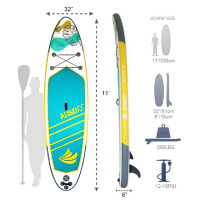 Inflatable SUP Surfing Board, Stand Up Paddle Board, Foldable Surfboard, Sub Board, High Quality