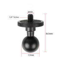 Металлическое Крепление с шариковой головкой 1 дюйм, 17/25 мм на винт 1/4 дюйма, адаптер для камеры Gopro 11 Insta360 X3, Стандартный кронштейн, подставка для телефона, держатель GPS