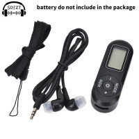 Портативный мини FM-радиоприемник с цифровым дисплеем, FM-приемник в стиле ретро, FM-плеер, DSP с наушниками, ремешком, радиостанции, динамик