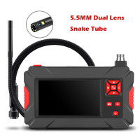Телефон диагональю 4,3 дюйма, двойной объектив HD1080P, 8 мм, 5,5 мм, 3,9 мм, Водонепроницаемый Бороскоп для осмотра автомобиля, светодиодные лампы на 2600 мАч