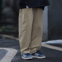 Nobodyknows日系復古工裝休閒直筒褲cityboy基礎百搭街頭男女長褲