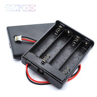 Контейнер для батарей AAA с головкой PH2.0, стандартный держатель для батарей AAA с переключателем вкл/выкл, с крышкой, 2, 3, 4 ячейками