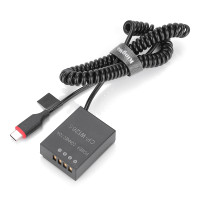 Адаптер питания для аккумулятора KingMa NP-W126 W126S USB-C Type C, соединитель постоянного тока для Fujifilm X-T3 XT2 XT30 XS10 XT200 XT100 X100V X100F
