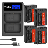 Аккумулятор NP-FZ100 NP FZ100 NPFZ100 2600 мАч + зарядное устройство с двумя USB и ЖК-дисплеем для камер Sony Alpha A7III A7R III A9 Alpha 9 A7R3 A6600