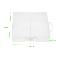 Органайзер-контейнер, портативный держатель, коробка для хранения, прозрачные пластиковые удобные аксессуары для батарей 24 X AA