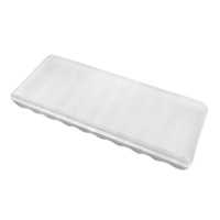 Прозрачная белая пластиковая коробка для хранения батарей с 10 отделениями, жесткий Контейнер, держатель для батарей AAA/AA/18650, органайзер, аксессуары