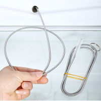 Дренажный шланг для холодильника, гибкий пилинг из нержавеющей стали, фильтр для шланга воздушного насоса, щетка для чистки отверстий в холодильнике