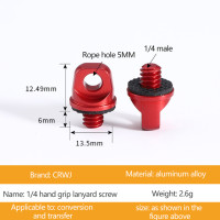 Штатив для зеркальной камеры 1/4 дюйма 3/8 дюйма ремешок с винтом D-образное кольцо Ручка плечевой ремень адаптер для цифровой камеры аксессуары для фотостудии