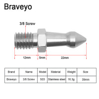 Штатив с шипами 1/4 дюйма 3/8 дюйма M8 дюймовый монопод для камеры винтовые фиксированные Сменные аксессуары для фотосъемки из нержавеющей стали